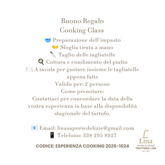 Buono Esperienza Cooking Class