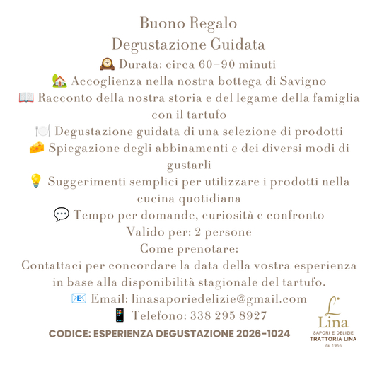 A Tavola con Lina - Degustazione guidata