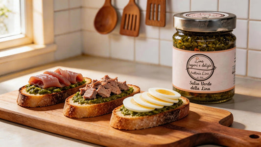 Crostini con salsa verde della Lina