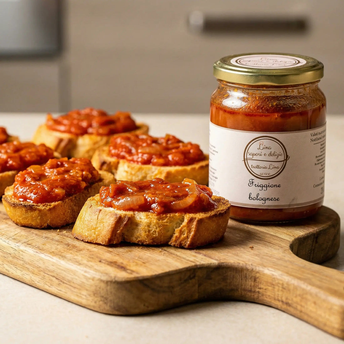 Crostini con friggione