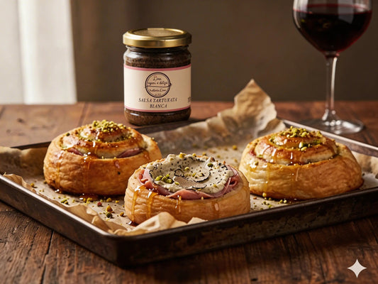 Girelle di Sfoglia "Oro e Diamante" (Mortadella e Tartufo)