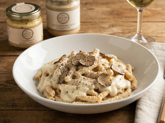 Passatelli asciutti con Fonduta di Parmigiano e Tartufo
