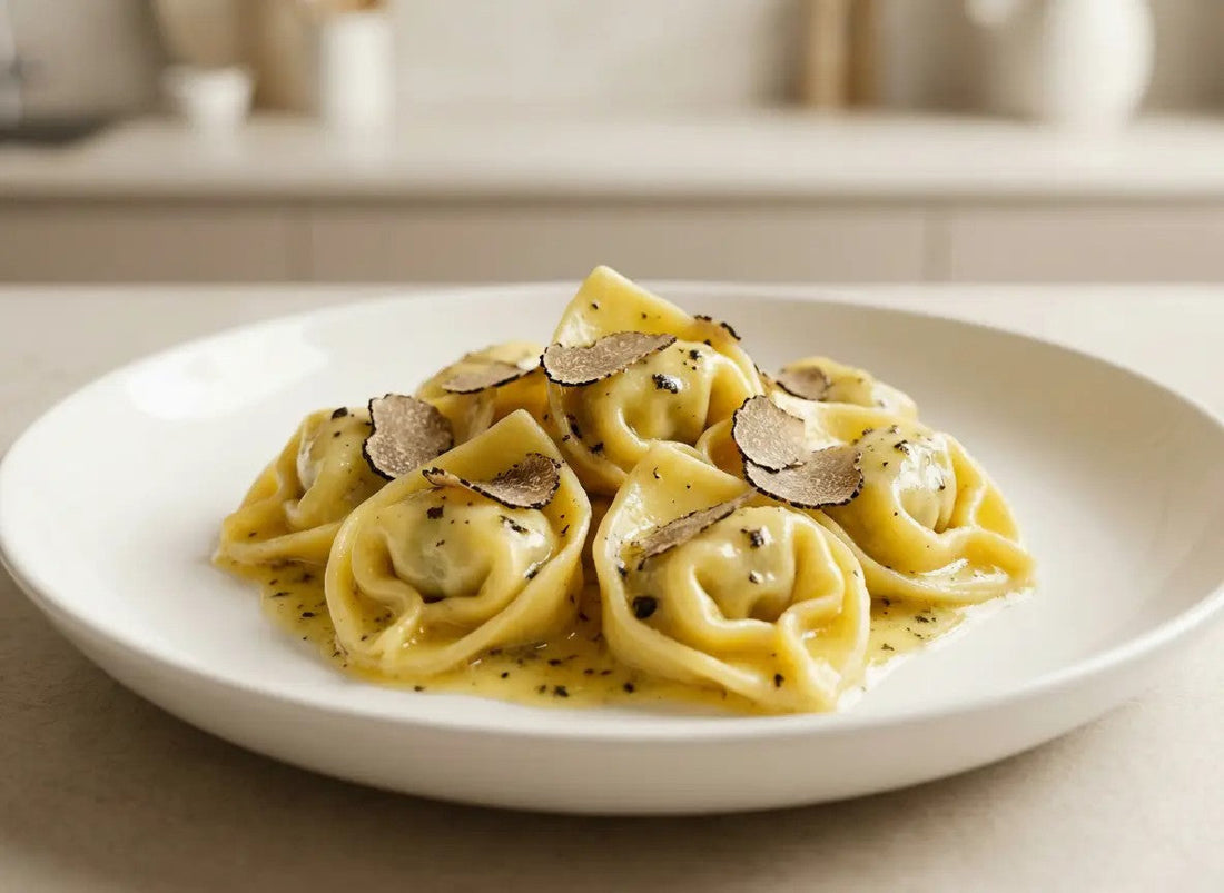 Tortelloni di ricotta e spinaci al burro e tartufo