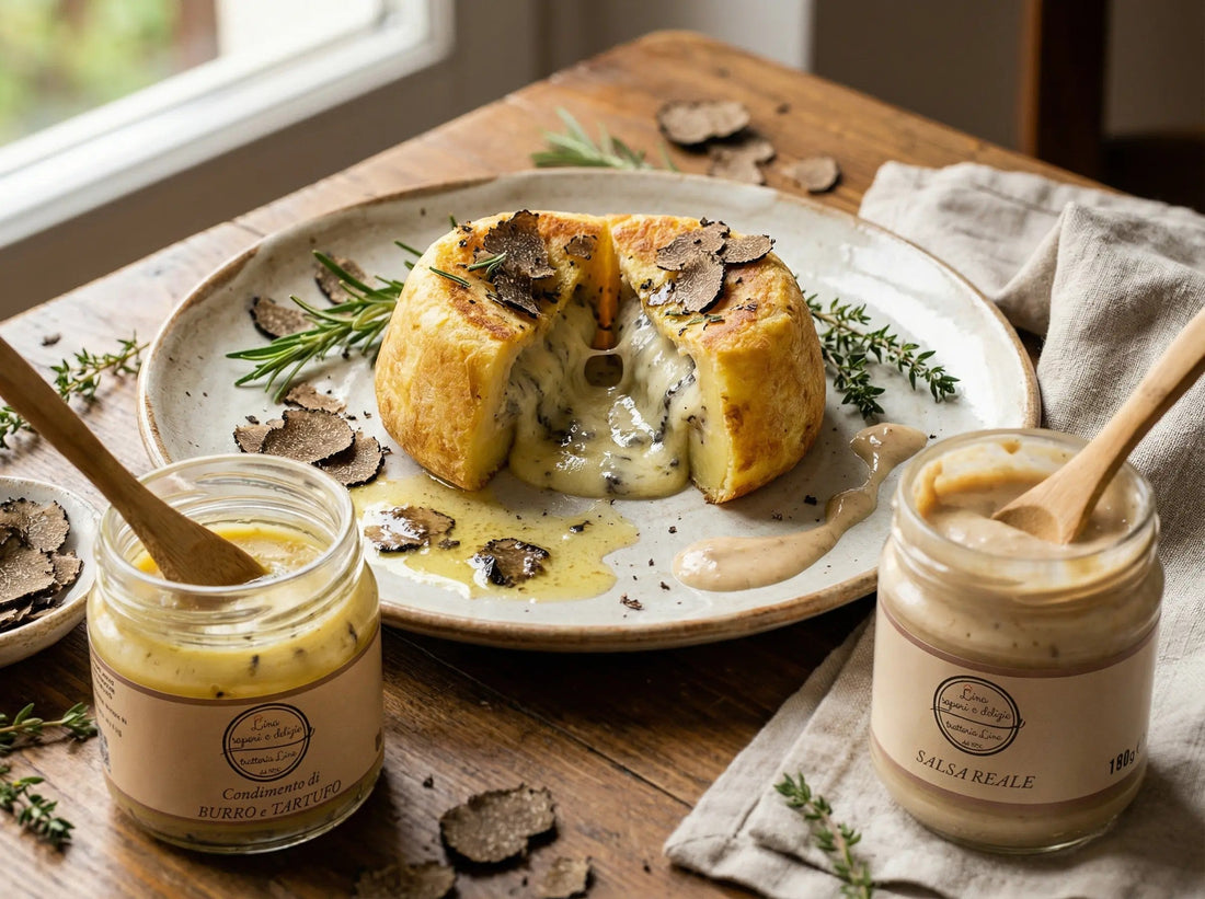 Tortino di Patate e Gorgonzola al Tartufo