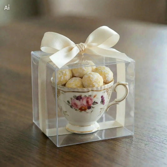 Gastronomisches Gastgeschenk mit Kandiszucker