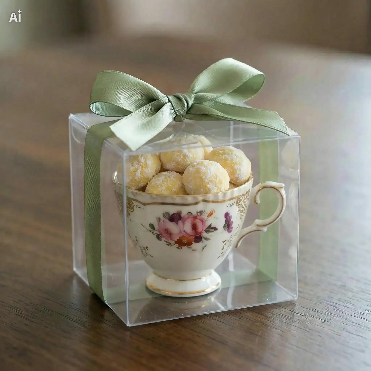 Gastronomisches Gastgeschenk mit Kandiszucker