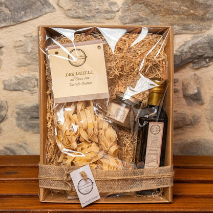 Confezione regalo con 3 prodotti al tartufo Lina Sapori e Delizie