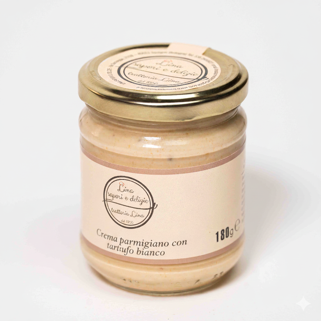 Salsa al Parmigiano con tartufo bianco 170 g Lina Sapori e Delizie