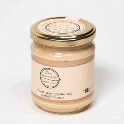 Salsa al Parmigiano con tartufo bianco 170 g Lina Sapori e Delizie