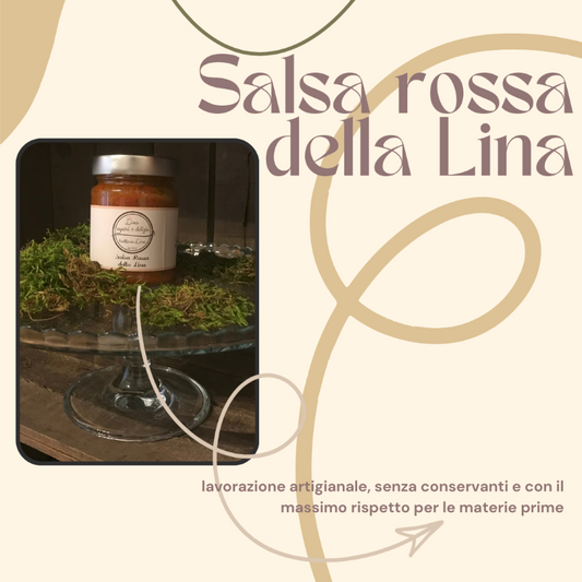 Salsa artigianale rossa della Lina