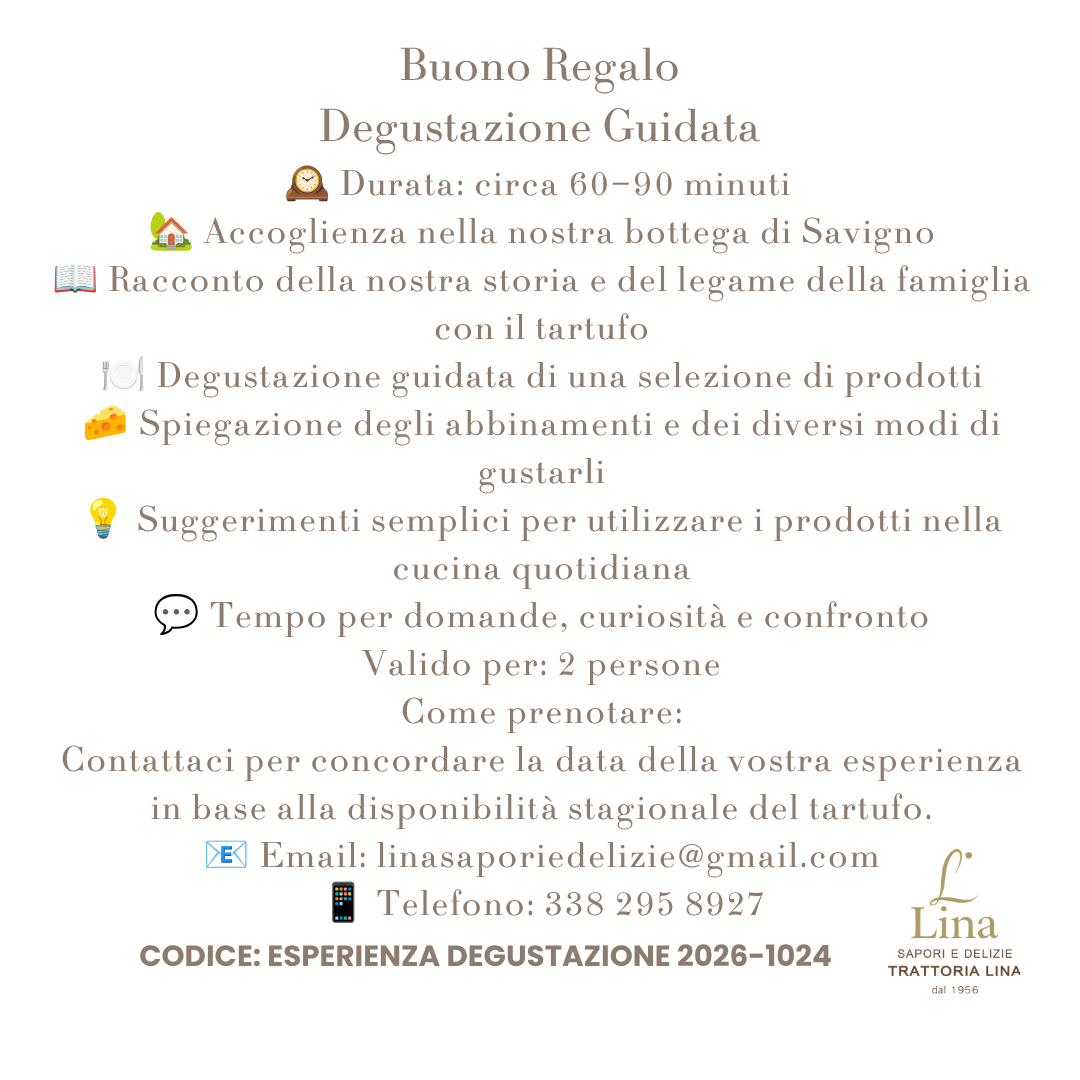A Tavola con Lina - Degustazione guidata