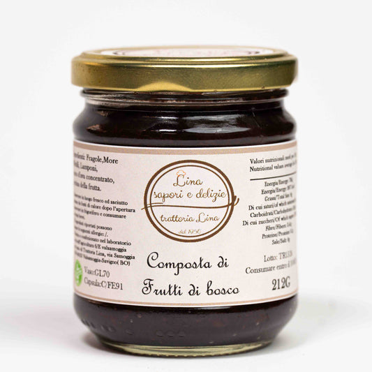 Composta artigianale di frutti di bosco 212 g