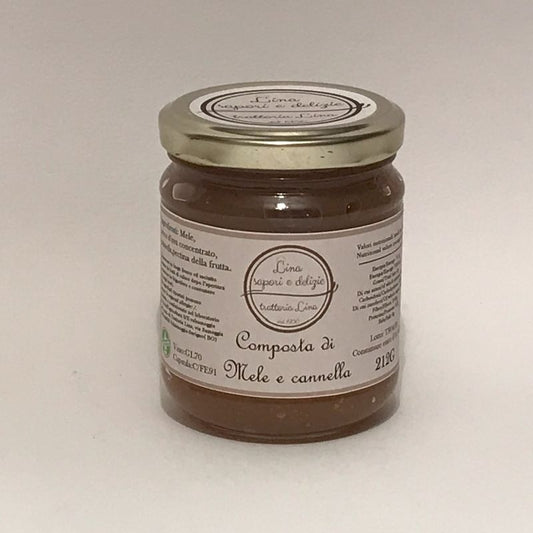 Artisanal apple and cinnamon compote from Bologna 212 g 