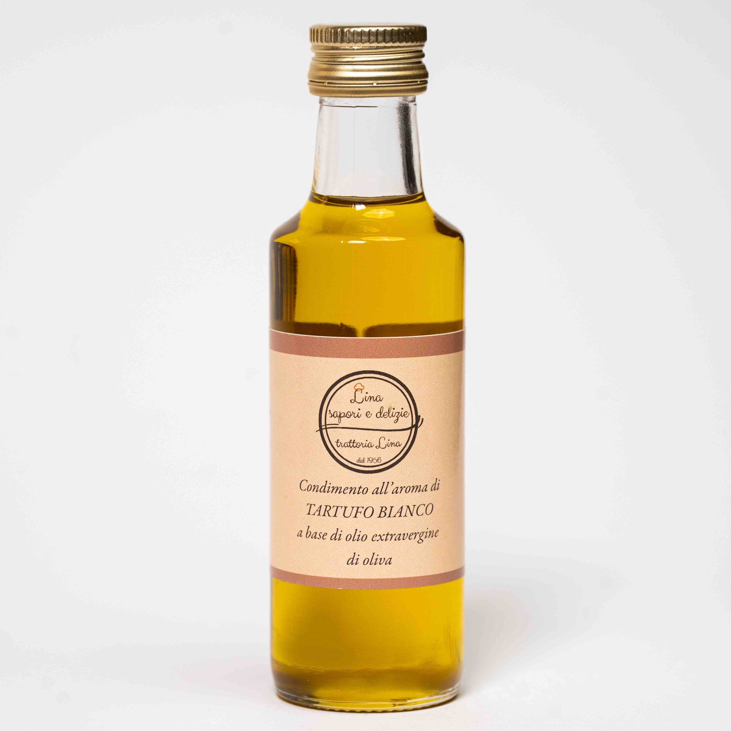 condimento all'aroma di tartufo bianco a base di olio extraverdine di oliva
